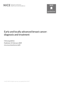 Early and locally advanced breast cancer: diagnosis and
