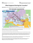 Global 9/Period: What happened during the Crusades?