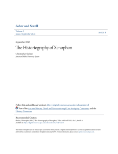 The Historiography of Xenophon