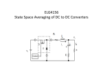 ELG4156 State Space Averaging of DC to DC Converters