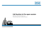 Call Auction In Pre open session