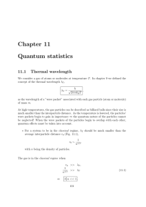 Chapter 11 Quantum statistics