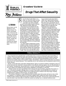 Drugs That Affect Sexuality