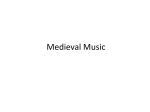Early Medieval Music - Nutley Public Schools
