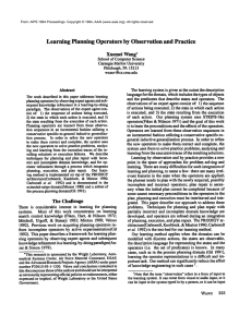 Learning Planning Operators by Observation and Practice