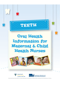 TEETH: Oral Health Information for Maternal and Child Health Nurses