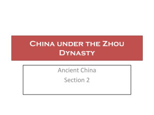 China under the Zhou Dynasty