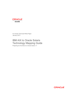 IBM AIX to Oracle Solaris Technology Mapping Guide