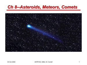 Asteroids, Meteors, Comets