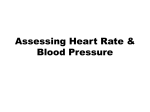 Assessing Heart Rate and Blood Pressure