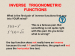 Inverse Trig Functions