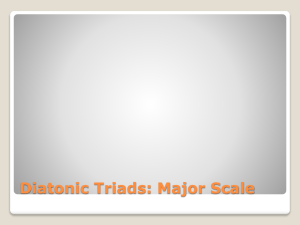 Diatonic Triads Powerpoint