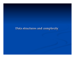 Data structures and complexity