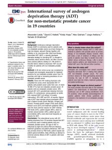 for non-metastatic prostate cancer in 19 countries