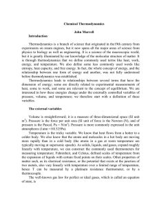 Chemical Thermodynamics John Murrell Introduction