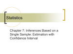 Estimation Single Sample