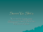 Lesson D Sunni and Shia Flipped learning