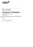 A-level Classical Civilisation Mark scheme Unit 01B