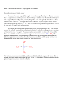 NH3 Cu NH3 NH3 H3N - Wilson`s Disease Support Group (UK)