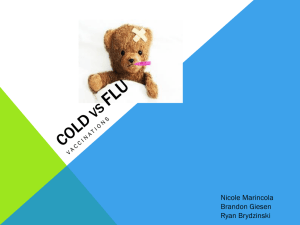 Cold vs flu