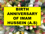 Wiladat of Imam Hussain(a.s.)