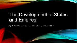 The Development of States and Empires