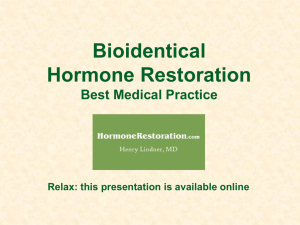 Natural Hormone Replacement Therapy