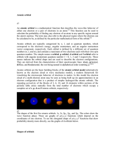 Atomic orbital An atomic orbital is a mathematical function that