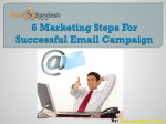 6 Marketing Steps For Successful Email Campaign