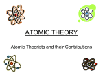 Atomic Theorists