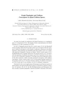 Graph Topologies and Uniform Convergence in Quasi