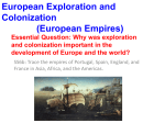 European Colonization and Exploration Power Point 9/26