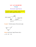 SAT ACT The Exterior Angle Theorem