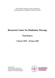 Research Center for Radiation Therapy