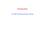 Operating Systems Design