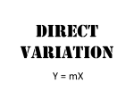 Direct variation