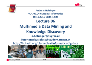 Lecture 06 Multimedia Data Mining and Knowledge Discovery
