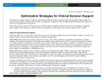 Optimization Strategies for Clinical Decision Support