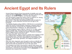 Ancient Egypt and Its Rulers