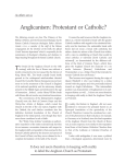 Anglicanism: Protestant or Catholic?