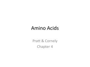 Amino Acids - Chemistry Courses: About