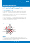 Atrioventricular node ablation - patient information