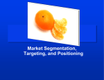 Chapter 6. Market Segmentation, Targeting, and