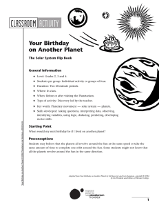 Your Birthday on Another Planet
