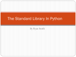 Python`s standard library