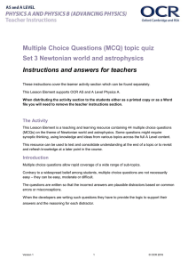 AS and A Level Physics A and B Multiple Choice Questions (MCQ