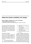 Observed climate variability and change