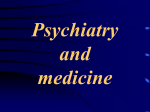 Psychiatry and Medicine