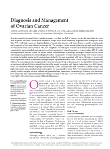 Diagnosis and Management of Ovarian Cancer