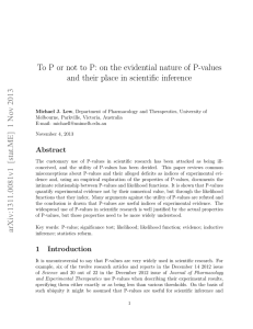 To P or not to P: on the evidential nature of P